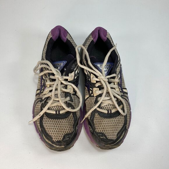 Brooks Adrenaline GTS 12 Womens Shoes Size 8M  Running Purple and Gray Mesh - Picture 4 of 10